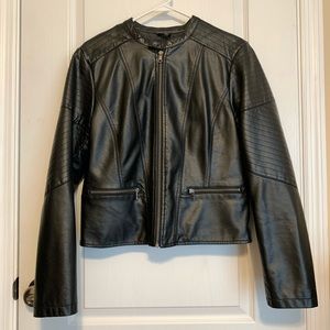 Faux leather jacket